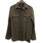 【曜日割引対象外】 ダブルアールエル RRL ネルシャツ ウール 7998267WKS 長袖シャツ ブラウン Mサイズ 201MT-4772 VB