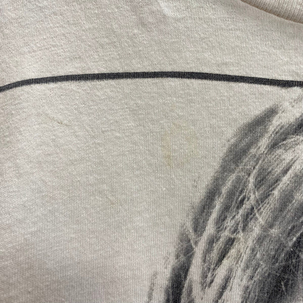 【曜日割引対象外】 バンド band 90's ニルバーナ NIRVANA カートコバーン追悼 KURT COBAIN MEMORIAL MONOCHROME GIANT Tシャツ ホワイト Lサイズ 201MT-3625 VB