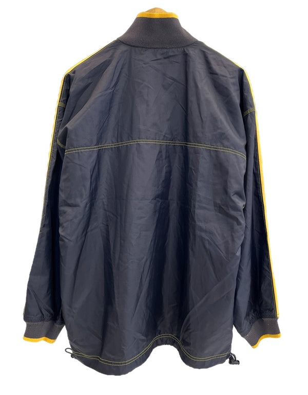 アディダス adidas 90s～ Vintage ヴィンテージ ジップアップ プルオーバー  ジャケット ネイビー Lサイズ 101MT-4577