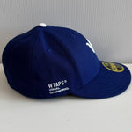 【中古】ダブルタップス W)taps  59フィフティ ロー プロフィール  ニューエラ コラボ 59Fifty Low Profile WT-0548  帽子 メンズ帽子 キャップ ブルー 201goods-566