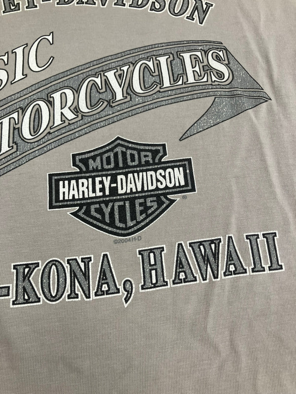 ハーレーダビッドソン Harley-Davidson 00's An American Edition MORTERCYCLE イーグル モーターサイクル バイク バーアンドシールドロゴ 両面 プリント - Tシャツ ブラウン 101MT-4540