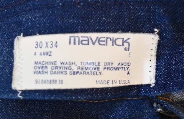 マーベリック MAVERICK  70s 80s Deadstock ビンテージ デニムパンツ 30 34 デニム ブルー 103MB-655