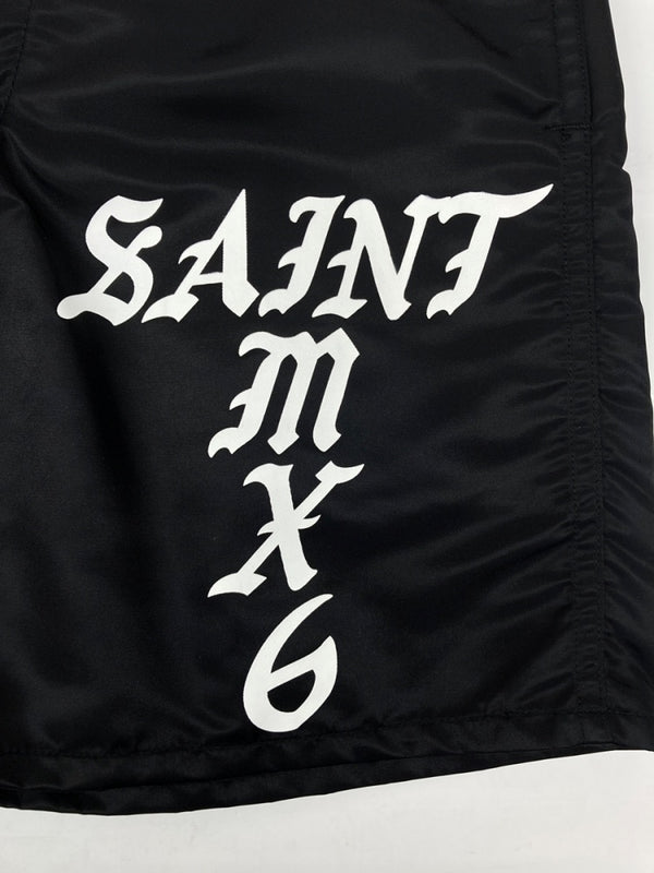 セントマイケル SAINT MICHAEL 23SS SWIMMING SHORT スイミング ショーツ ハーフ ショート パンツ 短パン 黒 ロゴ SM-S23-0000-065 ハーフパンツ ブラック Sサイズ 104MB-406