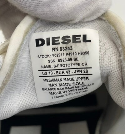 ディーゼル DIESEL S-PROTOTYPE CR 白 Y02911 メンズ靴 スニーカー ホワイト 28cm 101sh-2131