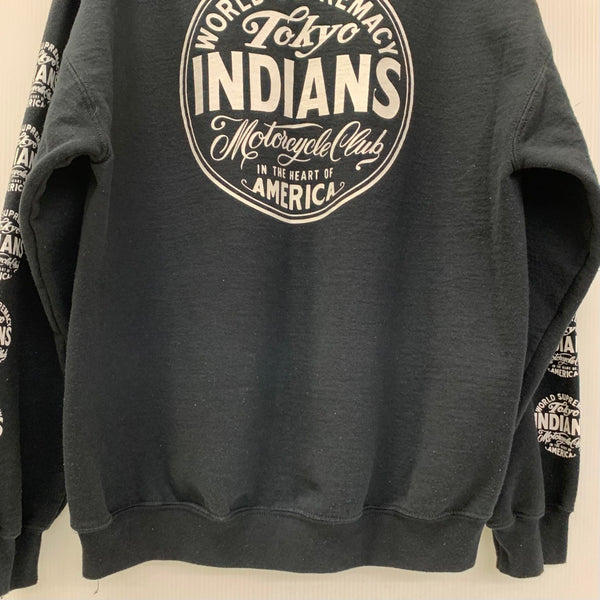 トウキョウインディアンズモーターサイクル  TOKYO INDIANS MC 東京インディアンズ GILDAN スウェット ブラック Lサイズ 201MT-3782