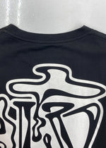 ルイヴィトン LOUIS VUITTON 19AW LV SMOKE PRINT TEE スモーク プリント Tシャツ 半袖 両面 黒 RM192 NPG HHY90W Tシャツ プリント ブラック XLサイズ 104MT-1283