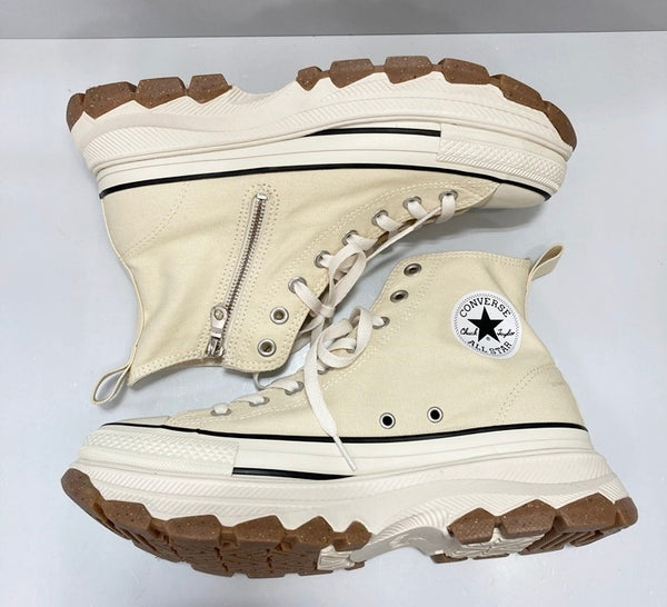 コンバース CONVERSE トレックウエーブ Z HI バターホワイト ハイカット 厚底 サイドジップ 生成 クリーム 1SD838 メンズ靴 スニーカー ホワイト JPN27.5 27.5cm 101-shoes1599