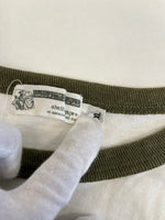 ア ベイシング エイプ A BATHING APE 90s 90's 初期 1st CAMO カモフラ柄 リンガーロンT 裏原 ヴィンテージ XL ロンT ホワイト 101MT-5252