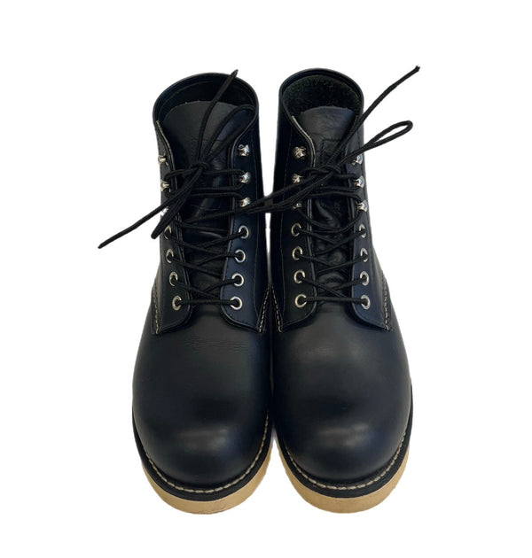 レッドウィング RED WING CLASSIC ROUND クラシックラウンドトゥ ワークブーツ 8165 USA製 メンズ靴 ブーツ ワーク ブラック 26.5cm 101sh-2242