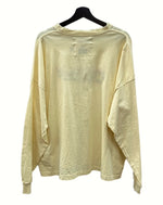 ダイリク DAIRIKU 21SS PEACE Vintage Long Sleeve Tee ピース ヴィンテージ ロングスリーブ Tシャツヴィンテージ加工 長袖 黄 21SS C-5 ロンT 刺繍 イエロー フリーサイズ 104MT-1087