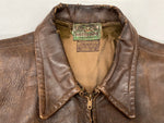 ヴィンテージ vintage 30's 40's Leather Sports Jacket スポーツジャケット ホースハイド 馬革 コの字 TALON サイドアジャスター 茶 サイズ不明 ジャケット 無地 ブラウン 104MT-1024