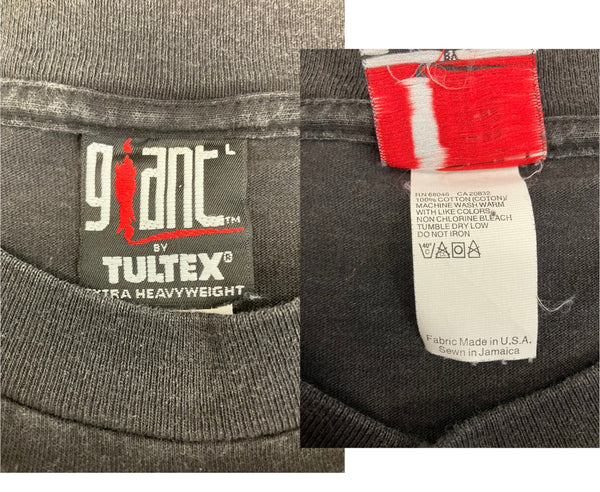 ヴィンテージ vintage 90's 90年代 GIANT by TULTEX INTERVIEW WITH THE VAMPIRE インタビュー ウィズ ザ ヴァンパイア 映画 ムービーT  Tシャツ ブラック Lサイズ 101MT-4022