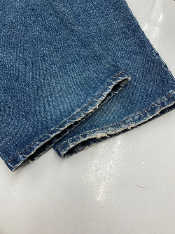 ダブルアールエル RRL 90s DENIM PANTS デニム パンツ ジップフライ ジーパン ジーンズ USA製 Ralph Lauren インディゴ 青 ロゴ R004 デニム ブルー サイズ 35 104MB-232