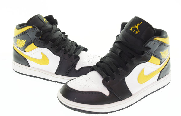 ナイキ NIKE AIR JORDAN 1 MIDエアジョーダン 1 ミッド  554724-177  メンズ靴 スニーカー ブラック 26.5cm 103S-1206