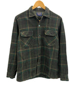 ペンドルトン PENDLETON 60's 60年代 WOOL ウール チェックシャツ ボードシャツ ネルシャツ 開襟 オープンカラー ボックス vintage ヴィンテージ 長袖シャツ グリーン Mサイズ 101MT-4125
