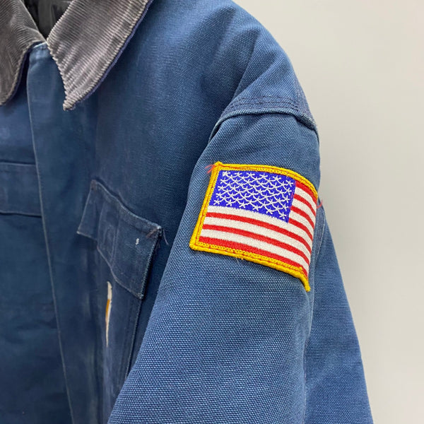 【曜日割引対象外】 カーハート Carhartt 00's トラディショナルコート USA製 ジャケット ネイビー 201MT-4709 VB