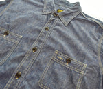 テンダーロイン TENDERLOIN CHAMBRAY シャンブレー  シャツ  長袖シャツ ブルー Sサイズ 103MT-3485
