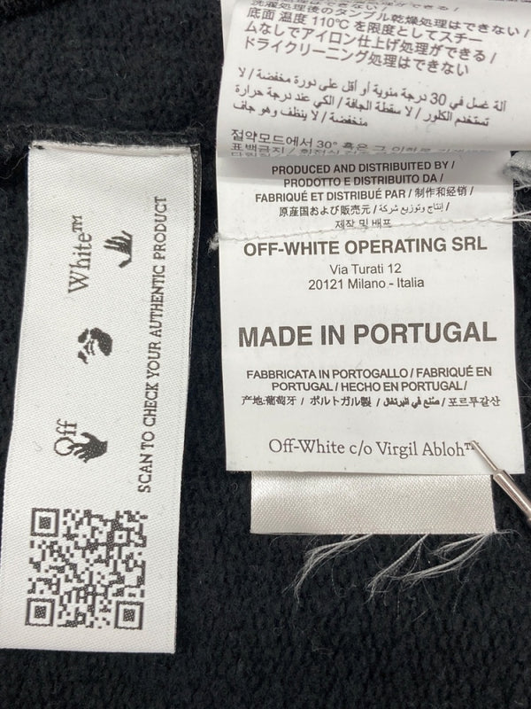 オフホワイト OFF-WHITE 21AW DEGRADE ARROW SLIM デグレイド アロー スリム フーディ パーカー 黒 パーカ ロゴ ブラック Lサイズ 104MT-2010