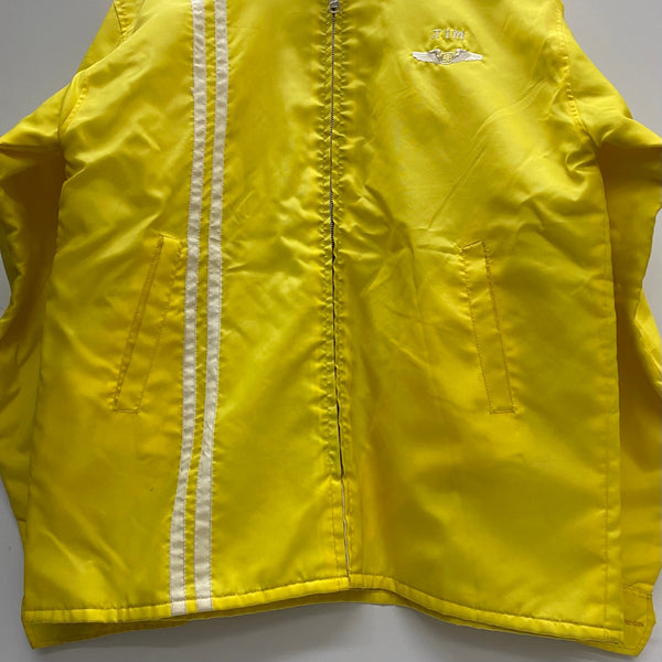【曜日割引対象外】 ヴィンテージ vintage 60's 70's PEANUTS スヌーピー 刺繍 レーシングジャケット ジャケット イエロー 201MT-4862 VB