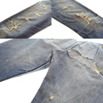 リー Lee 50s Vintage 101Z センター黒タグ GRIPPER ZIPPER 革パッチ ボタン裏X 赤耳 50's ヴィンテージ  デニム ネイビー 103MB-627
