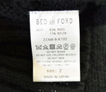 ベッドフォード BED J.W. FORD Peace Symbol Knit  ピースシンボル ニット 黒 22AW-B-KT02 2 セーター ワンポイント ブラック 103MT-350