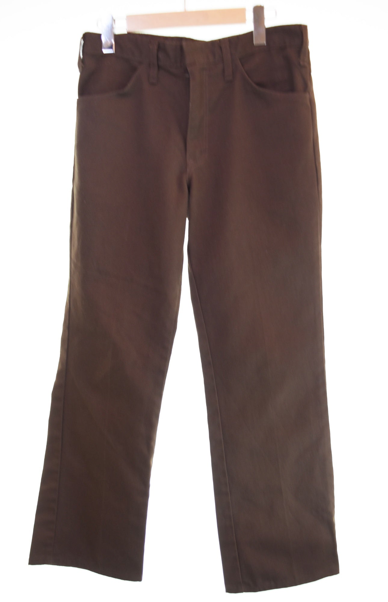 希少 70s 80s チビタグ Dickies ワークパンツ ブラウン アルミ ディッキーズ Dickies 70s ヴィンテージ チビタグ ワークパンツ