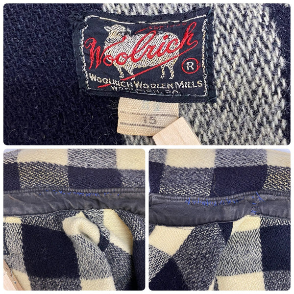 【曜日割引対象外】 ウールリッチ WOOLRICH 50's CPOジャケット ウール バッファローチェック ジャケット ブラック 15サイズ 201MT-4277 VB