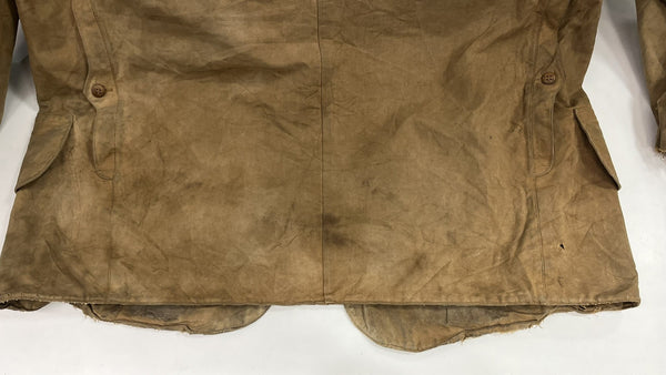 ヴィンテージ vintage 30’s 30年代 Duxbak ダックスバック 白タグ ハンティングジャケット カバーオール ウッドボタン 襤褸 雰囲気系 ジャケット ブラウン 101MT-5447