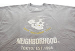 ネイバーフッド NEIGHBORHOOD NEIGHBORHOOD × HARLEY DAVIDSON ハーレーダビッドソン コラボ 22AW スカル Tシャツ グレー Lサイズ 103MT-2744