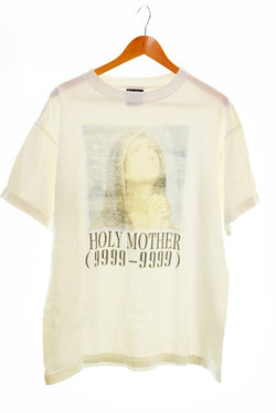 セントマイケル SAINT MICHAEL 22AW HOLY MOTHER マザー プリント クルーネック 半袖カットソー Tシャツ 白 SM-A22-0000-007 Tシャツ ホワイト 103MT-1311