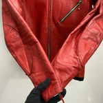 【曜日割引対象外】 ルイスレザー Lewis Leathers シングル ライダースジャケット レザー ジャケット レッド 40サイズ 201MT-4573 VB