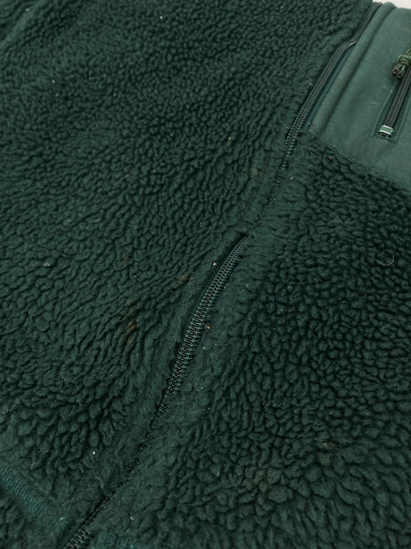 パタゴニア Patagonia 90s CLASSIC RETRO-X JACKET クラシック レトロ ジャケット ボア ジップアップ アウトドア USA製 緑 23055 ジャケット ロゴ グリーン XLサイズ 104MT-1737