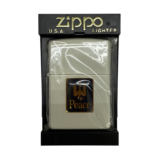【曜日割引対象外】 【中古】ジッポー ZIPPO 00's ピース スーパーライト 未開封 メンズジュエリー・アクセサリー その他 ホワイト 201goods-721 VB