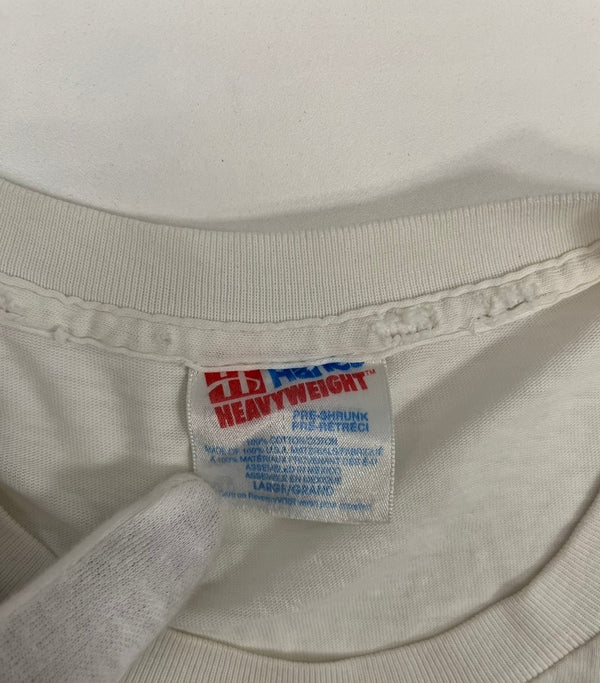 バンド band THE BEATLES ザ・ビートルズ 90s 90's USA製 アメリカ製 プリント  vintage ヴィンテージ Tシャツ ホワイト Lサイズ 101MT-4316