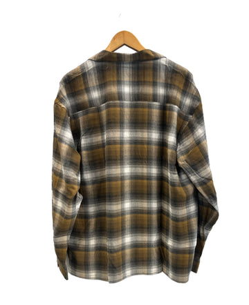 RADIALL 長袖 オンブレチェックシャツ L ブラウン RADIALL 長袖 オンブレチェックシャツ L ブラウン RADIALL 長袖