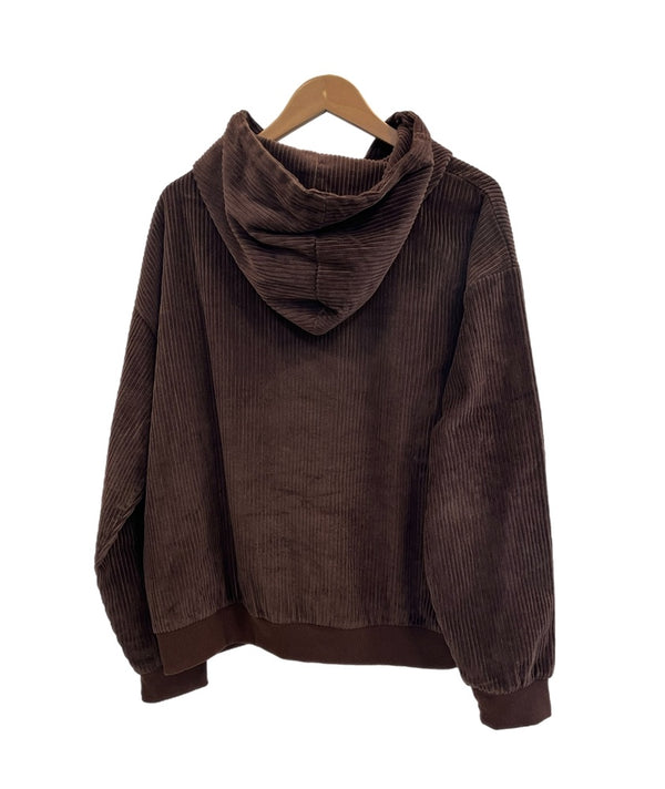 バッズプール BUDSPOOL ×APHRODITE GANG アフロディーテギャング コーデュロイプルオーバー パーカー スーツ・セットアップ ブラウン Lサイズ 101MB-704