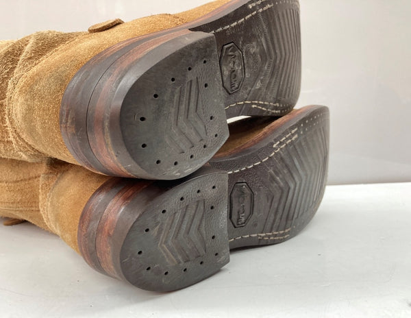 ウェスコ Wesco Custom Boss カスタム ボス スエード ブーツ ワーク ロング シューズ キャメル 茶 BE7700700 メンズ靴 ブーツ エンジニア ブラウン サイズ 9D 104S-748