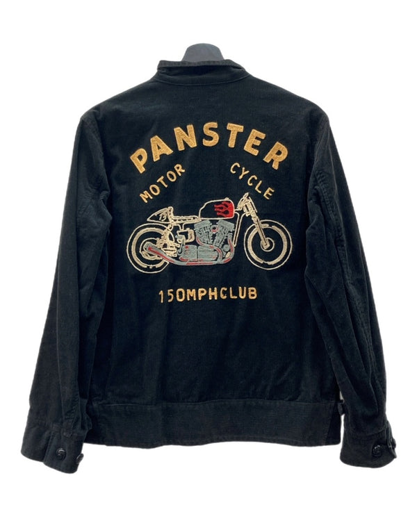 ウエストライド WESTRIDE CYCLE TOGS CORDUROY JACKET コーデュロイ ジャケット モーターサイクル チェーンステッチ ジップアップ アウター 黒 サイズ 38 ジャケット 総柄 ブラック 104MT-2004