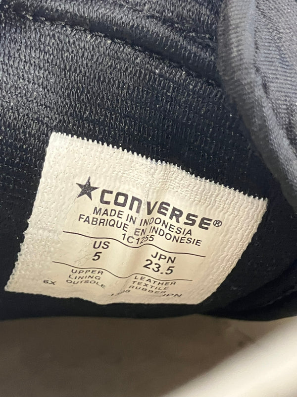 コンバース CONVERSE ONE STAR（A）OX BLACK/WHITE ワンスター ブラック 1C1255 レディース靴 スニーカー ブラック 23.5cm 101sh-2271