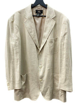 ダブルアールエル RRL 90s 90年代 三ツ星タグ JACKET テーラード フロントボタン ヴィンテージ VINTAGE ラルフローレン RALPH LAUREN LINEN リネン 麻 USA製 BEIGE ジャケット ベージュ Mサイズ 104MT-2043