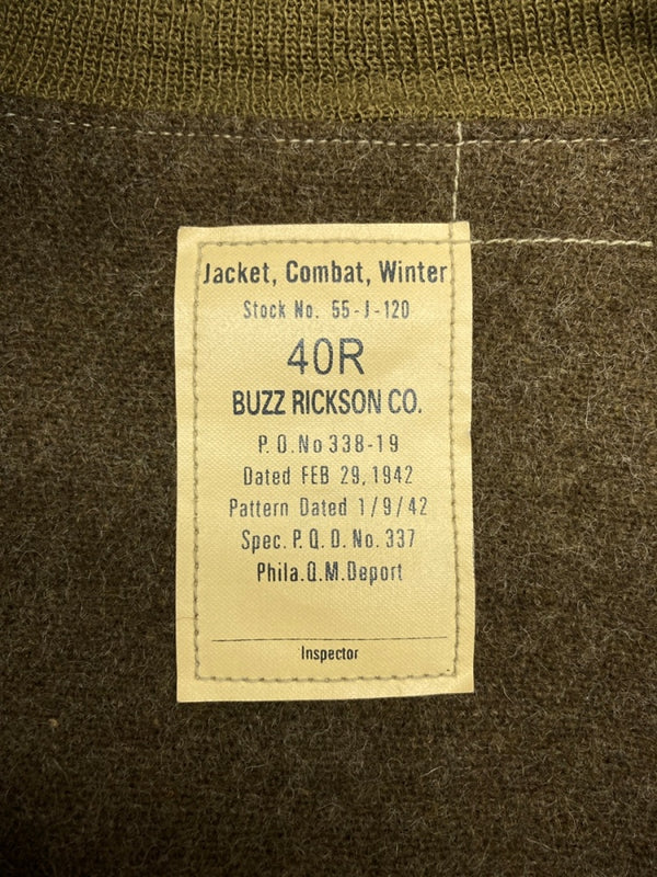 バズリクソンズ BUZZ RICKSON'S TANKERS JACKET タンカース ミリタリー フライト ジャケット アウター ブルゾン 緑 M13802 サイズ 40R ジャケット ロゴ カーキ 104MT-923