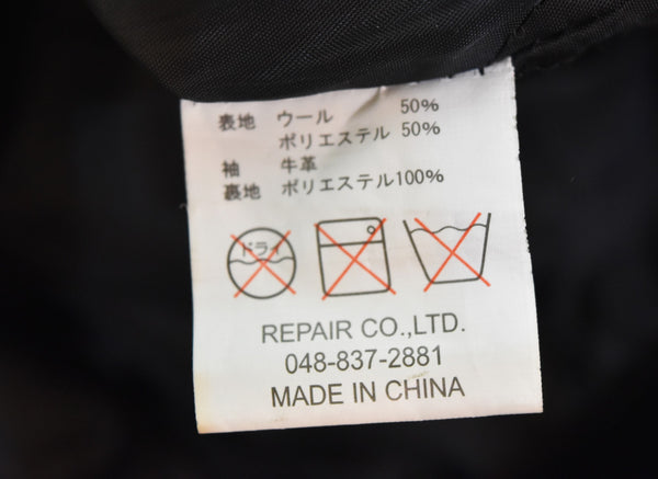 スカルワークス SKULL WORKS  CROWS WORST スカル刺繍 スタジャン ジャケット ブラック Lサイズ 103MT-3342各所汚れあり