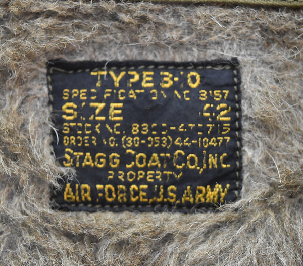 ミリタリー Military 40s U.S.ARMY AIR FORCE B-10 Flight Jacket 40's USAAF フライトジャケット コの字エンド 42 ジャケット カーキ 103MT-3521