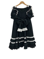 アンジェリックプリティ Angelic Pretty ロリイタ 黒 白 アイレットレース スカラップレース フリル リボン 0-030142-008 ワンピース ブラック 101LT-143