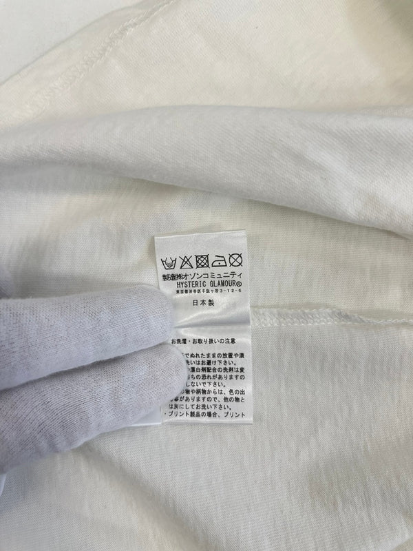 ヒステリックグラマー HYSTERIC GLAMOUR 21ss GUITAR GIRL ギター ガール 刺繍 白 02212CT04 XL Tシャツ ホワイト LLサイズ 101MT-5036