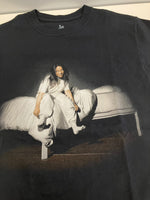 US US古着 Billie Eilish ビリー・アイリッシュ When We All Fall Asleep, Where Do We Go? オフィシャル Tシャツ ブラック Sサイズ 101MT-4692