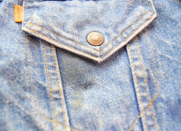 リーバイス Levi's 70年代 70's USA製デニムボアジャケット  70608 38 ジャケット ブルー 103MT-3411