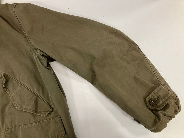 ミリタリー military 40’s～ 40年代～ US ARMY 米軍実物  M-47 コットンサテン オーバーコート フィールド モッズ パーカー VINTAGE ヴィンテージ ジャケット カーキ Sサイズ 101MT-5039