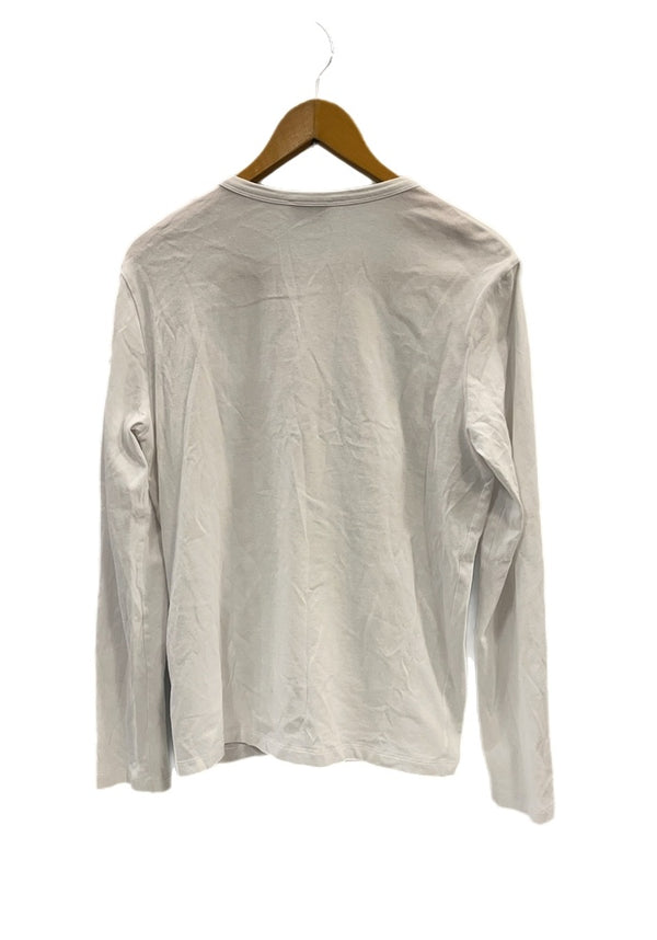 モンクレール MONCLER LUNGA LS T-SHIRT メッシュ切り替え 白 C-SCOM-20-40419 ロンT ホワイト Sサイズ 101MT-5115