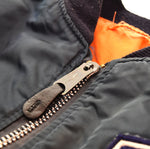 アルファ インダストリーズ ALPHA INDUSTRIES 90年代 MA-1 MA1 FRIGHT JACKET フライト ジャケット 90s 90's USAF 0615-00-573-8336 ジャケット ネイビー Mサイズ 103MT-2622